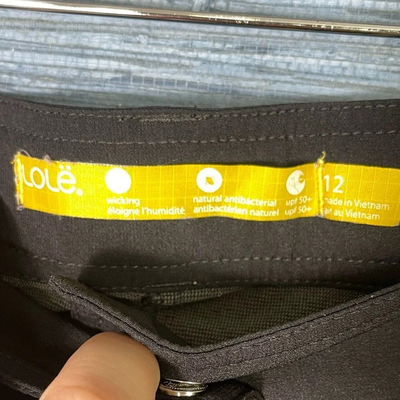 Lole Womens zip off bottom outdoor pants Convertible Size 12 Adjustable waist - Picture 4 of 8